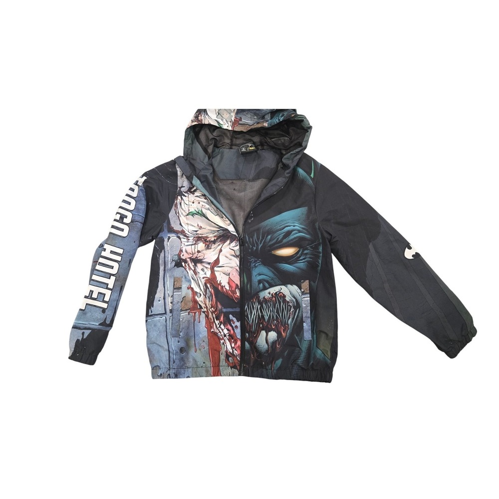 Tango Hotel DC Comics Batman Joker Split Face Windbreaker Jacket Mens Small